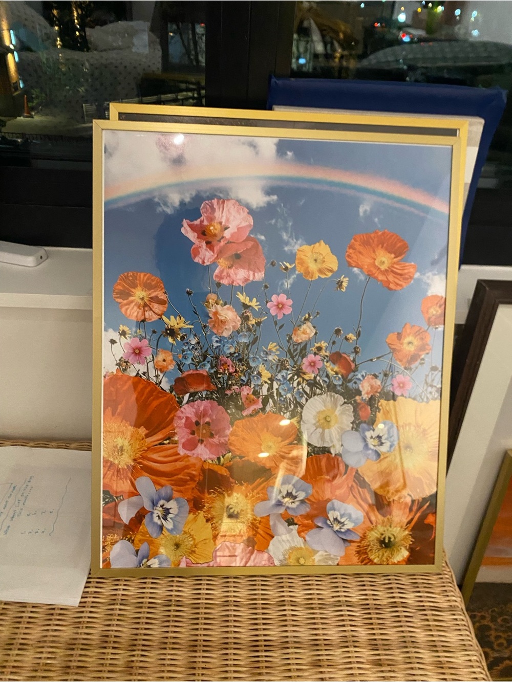 Siobhan O’Dwyer Poppy Rainbow Framed Wall Art - 16x20